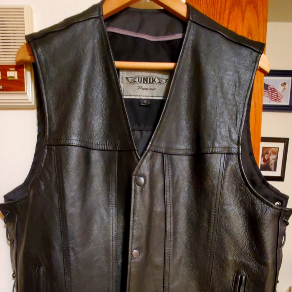 Men's Leather Vest